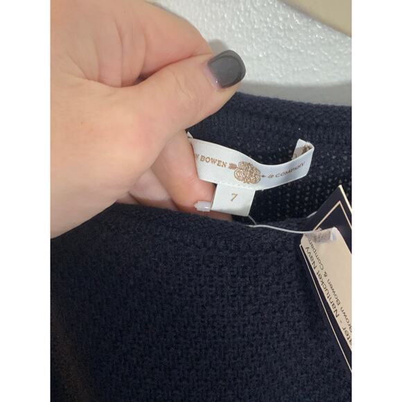 Brown Bowen & Company Sea Island Sweater- Nantucket Navy - Picture 5 of 6